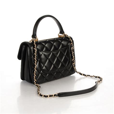 chanel lambskin quilted small cc crossing flap black|Chanel lambskin handbags.